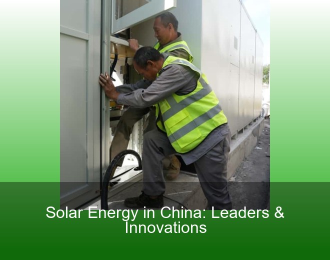 Solar Energy in China: Leaders & Innovations